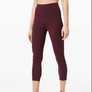 Lululemon Align High Rise Crop 23” in Cassis